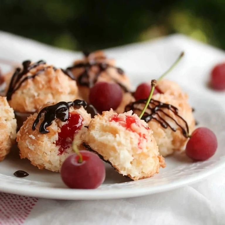 Cherry Coconut Macaroons: A Symphony of Sweetness