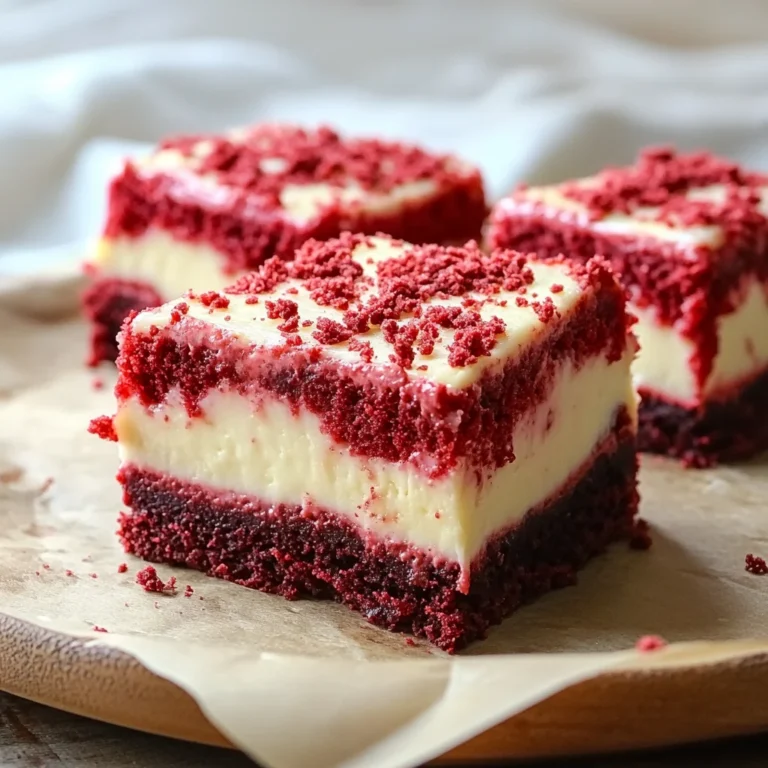 Decadent Red Velvet Cheesecake Bars