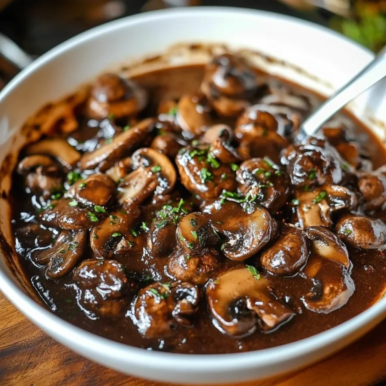 Decadent Red Wine Mushroom Sauce