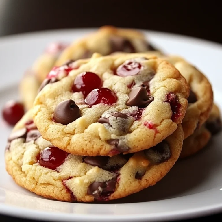 Maraschino Cherry Chocolate Chip Cookies Recipe