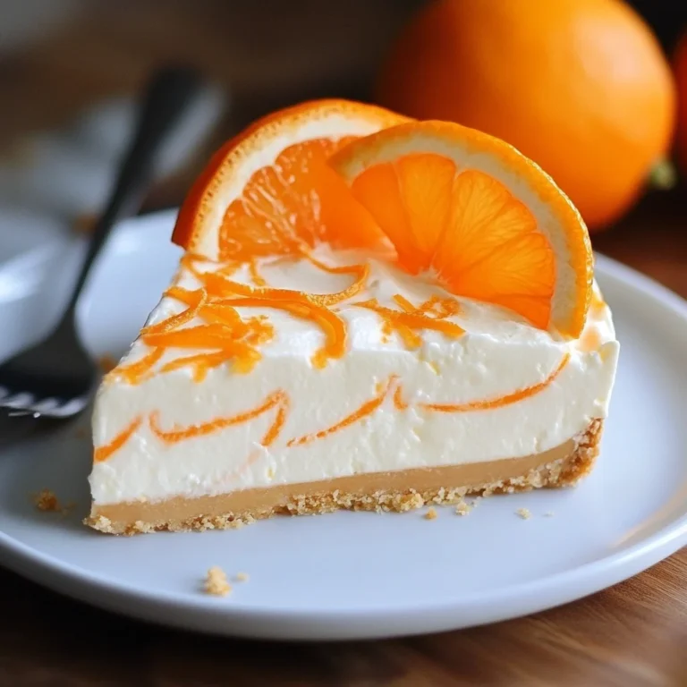 No-Bake Orange Creamsicle Cheesecake