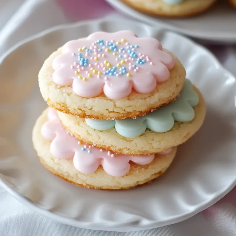 Pastel Sugar Cookie Sandwiches