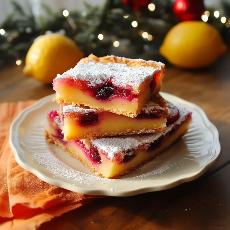 Cranberry Lemon Bars