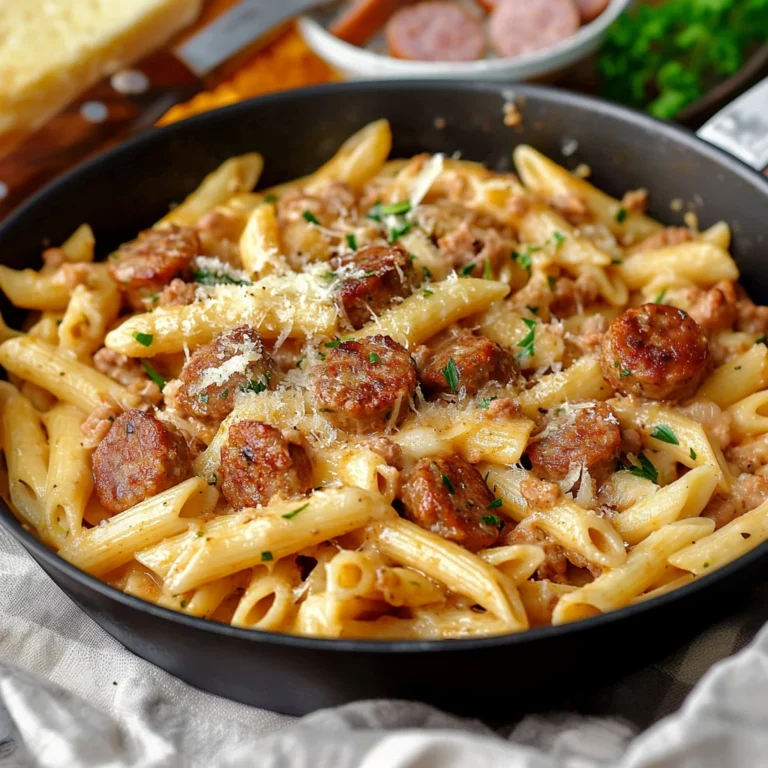 Creamy Cajun Sausage Pasta
