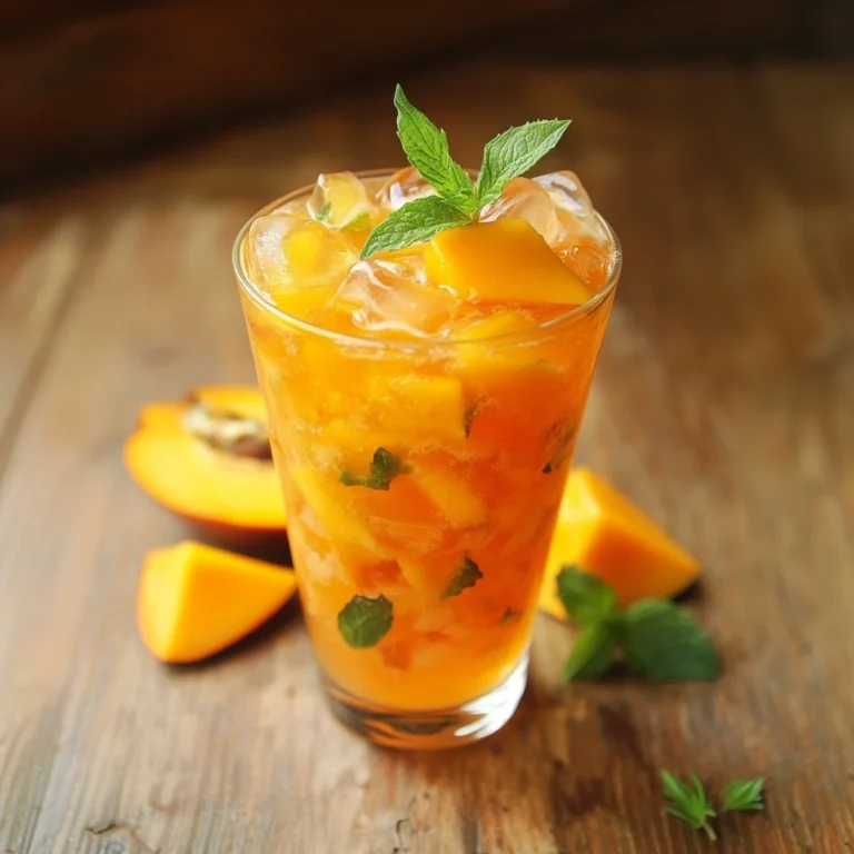 Homemade Mango Iced Tea – Fresh & Fruity!