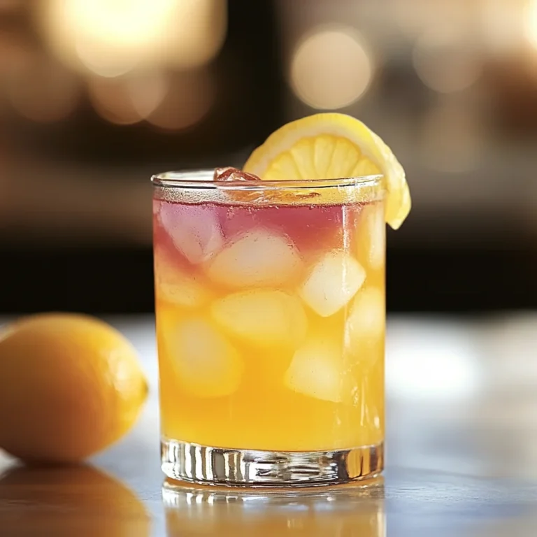 Honey Lemon Butterfly Fizz
