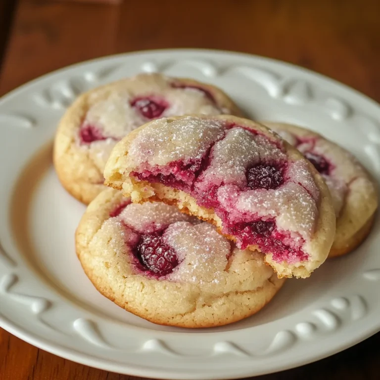 Soft and Chewy Raspberry Sugar Cookies