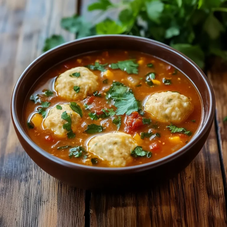 Tamale Soup with Tamale Dumplings