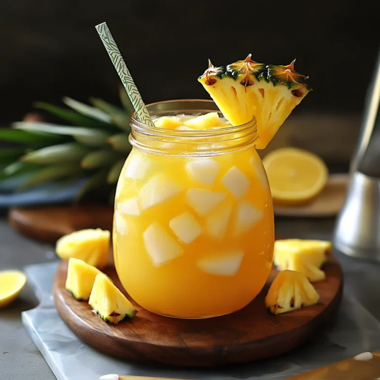 Tropical Pineapple Lemonade Punch